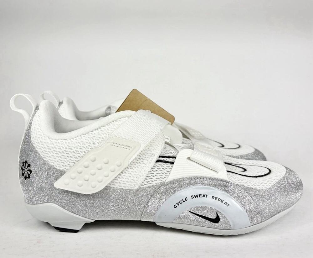 Nike SuperRep Cycle 2 NN PRM Cycling Shoes White Platinum FZ2117-100 Women 7.5